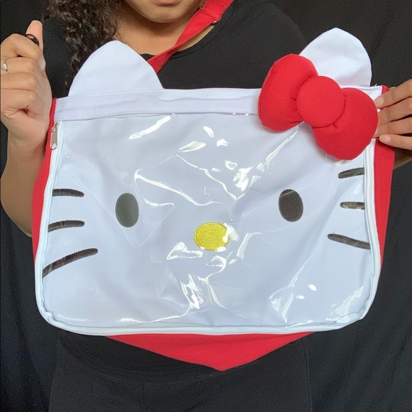 hello kitty crossbody laptop book bag - Picture 2 of 3